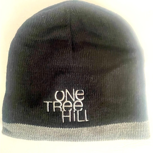 One Tree Hill Black & Gray O/S‎ NWOT Embroidered Beanie
